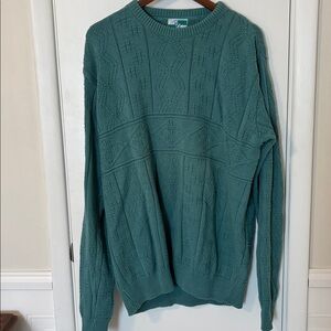 Vintage Aqua Color Crewneck Sweater